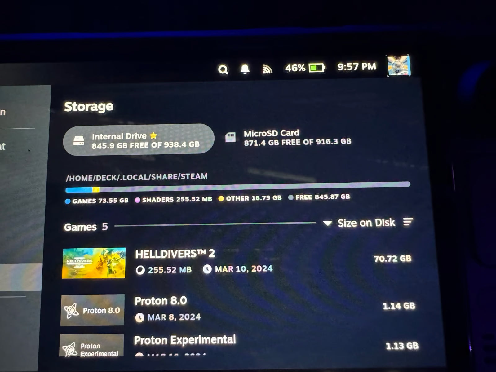 steam deck oled 1tb 6F17