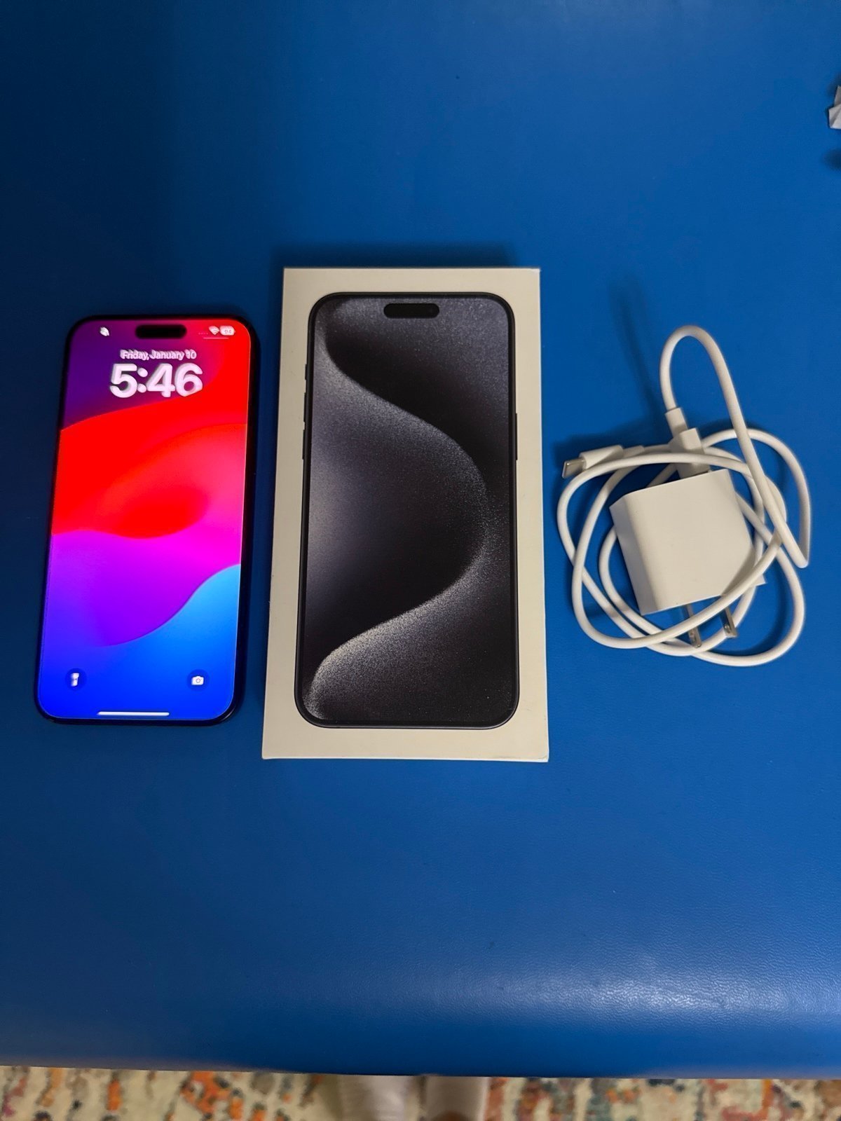 Apple iPhone 15 Pro Max 1TB Blue Titanium Unlocked 1Y61