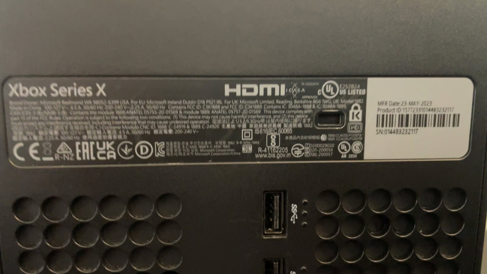 Microsoft Xbox Series X Black 1 TB Console 6O55