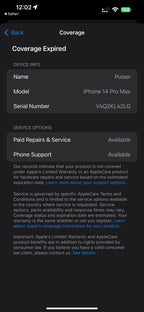 iPhone 14 Pro Max 1TB Unlocked - Graphite - 2 physical SIM Cards 87% battery 9E52