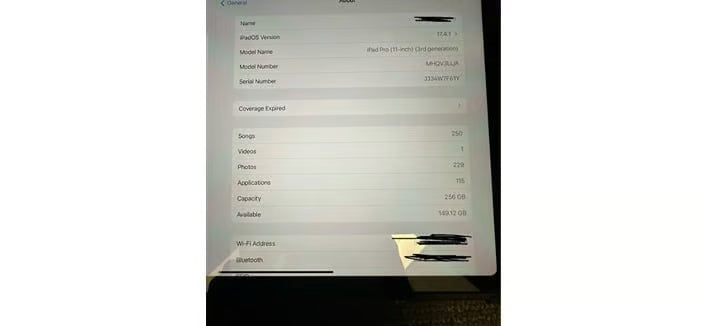 Apple Ipad Pro 11 3rd Generation with Cover/Keyboard and Pencil 6W83