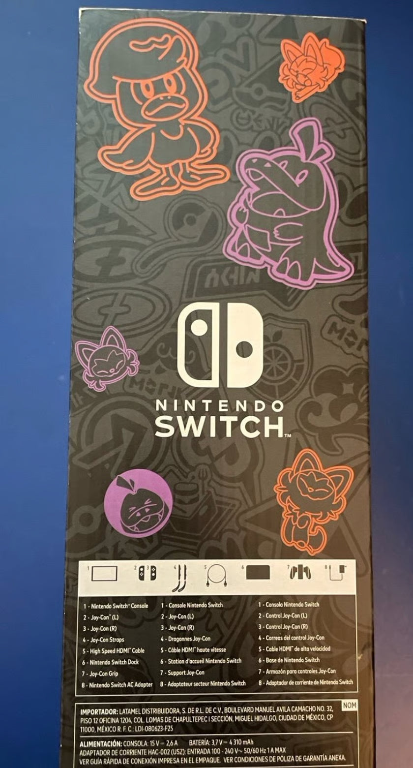 New Nintendo Switch OLED Pokemon Scarlet & Violet Special Edition US version NIB 6Z96