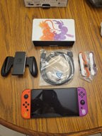 Nintendo Switch Oled Pokemon Scarlet & Violet Edition w/ docking station 9N75