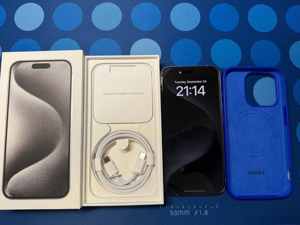 iPhone 15 Pro 256GB White Titanium (Factory Unlocked) 2F87