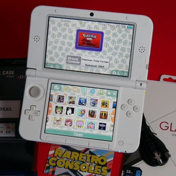 Nintendo 3DS XL Yo kai Watch Jibanyan W/ Charger, Stylus, 60+ Games & More!