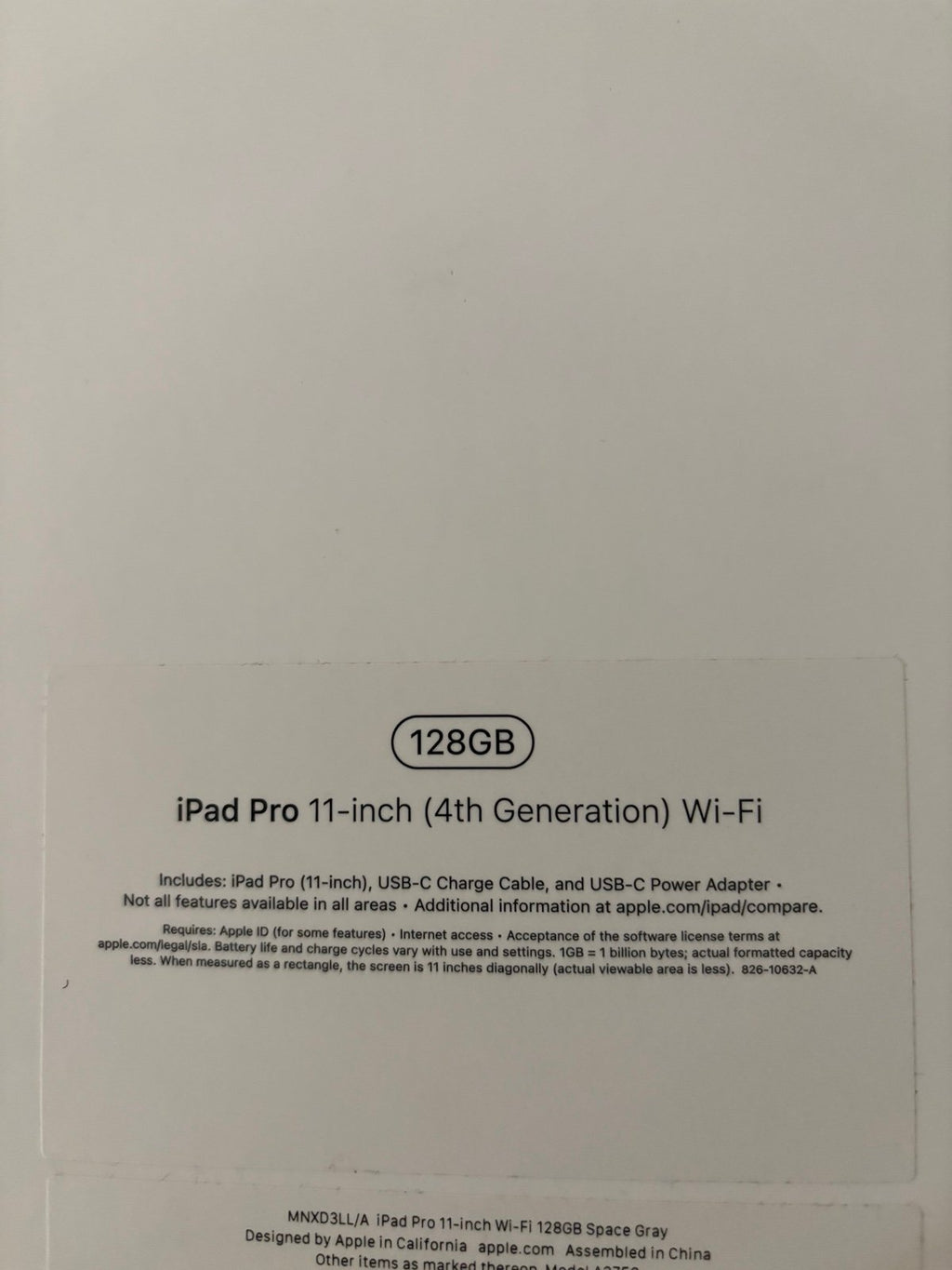 iPad Pro 11-inch (4th Generation) Wi-Fi 128 GB + Apple Pencil 3R27