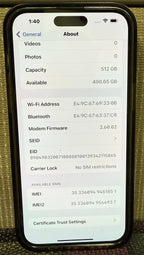 iPhone 14 Pro Max 512 GB 9Y67