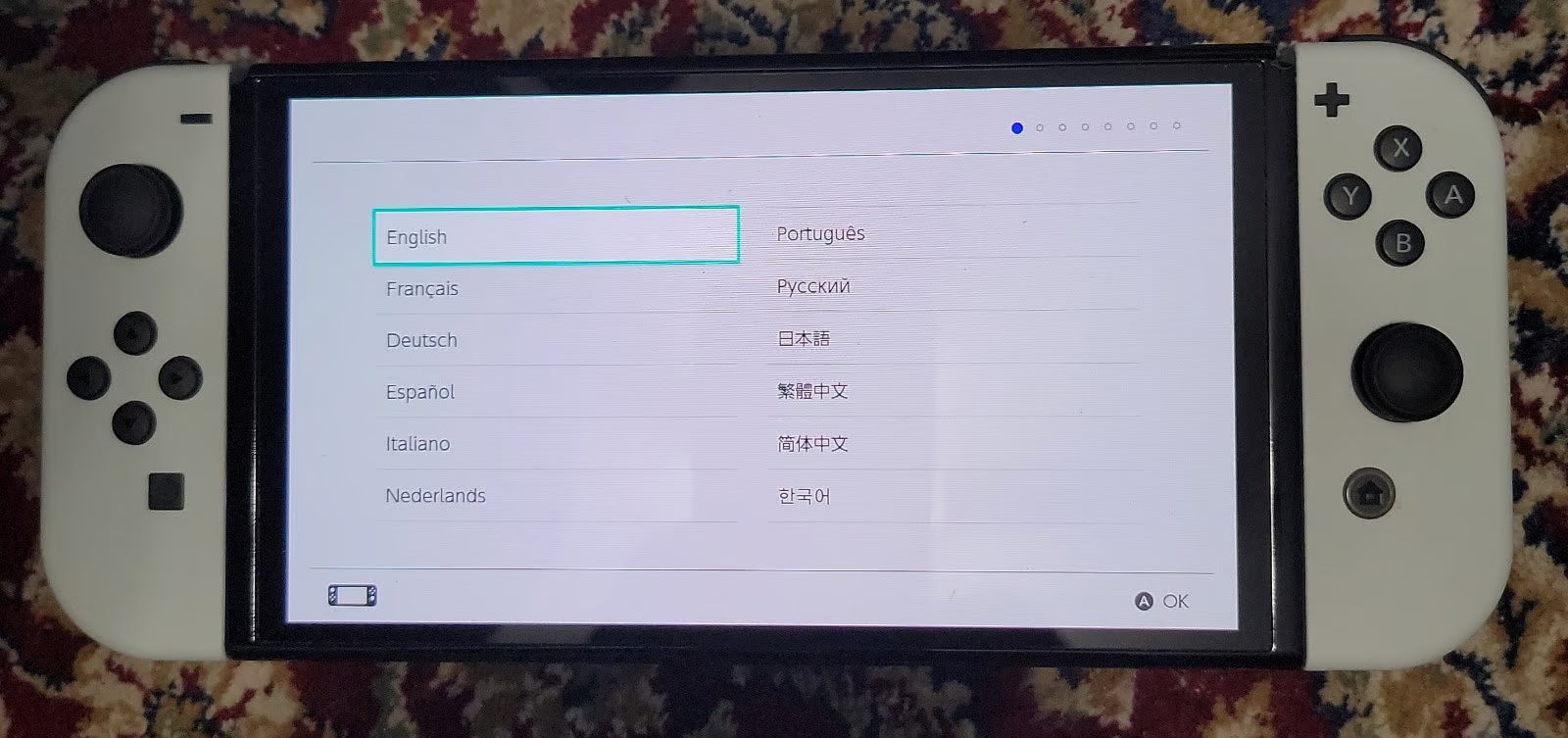 Nintendo switch oled console 8B19