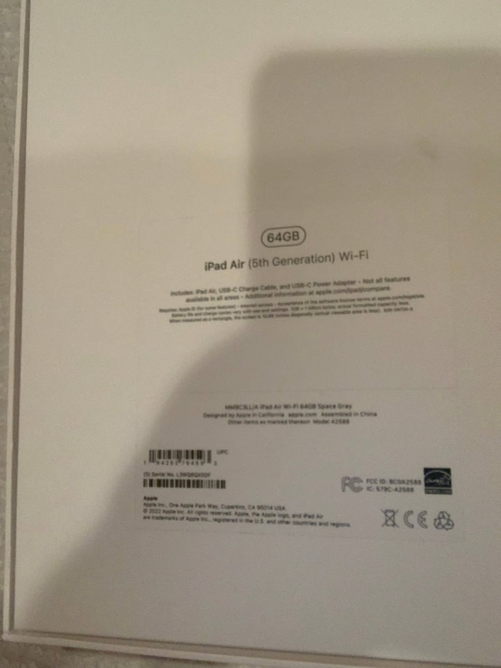 Apple iPad Air 5th Generation 64 GB 3G18