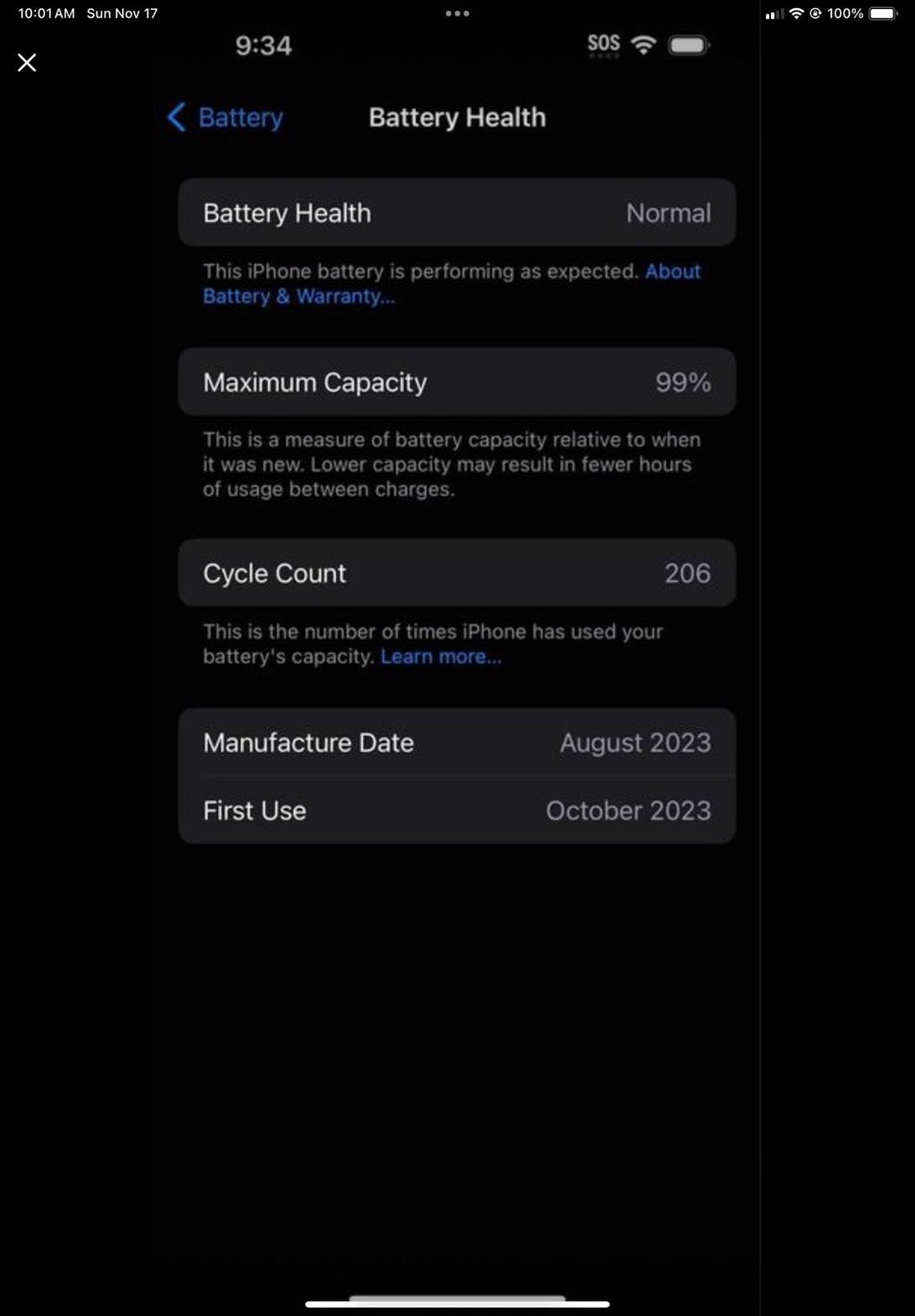 Unlocked blue IPhone 15 with pink wireless charging otter box case 8Y38