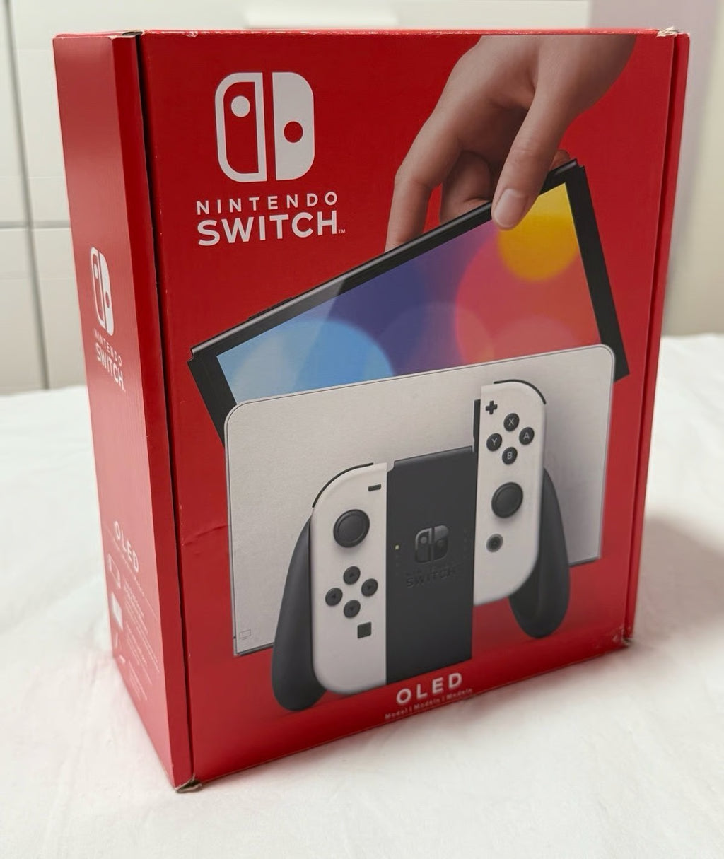 Nintendo Switch OLED custom pink white 7M13