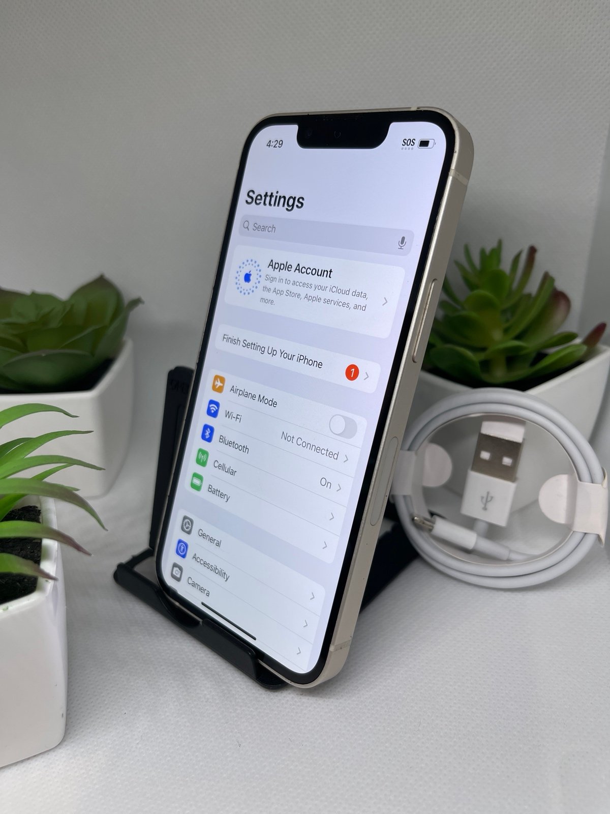 Apple iPhone 13 Mini 128GB Unlocked in White - Any Carrier Flawless 100% Battery 6L36