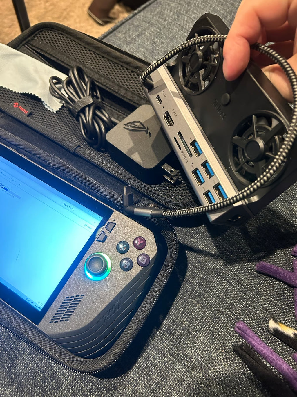 Asus Rog Ally X 1tb with 1.5tb sandisk ultra and more 1Q68