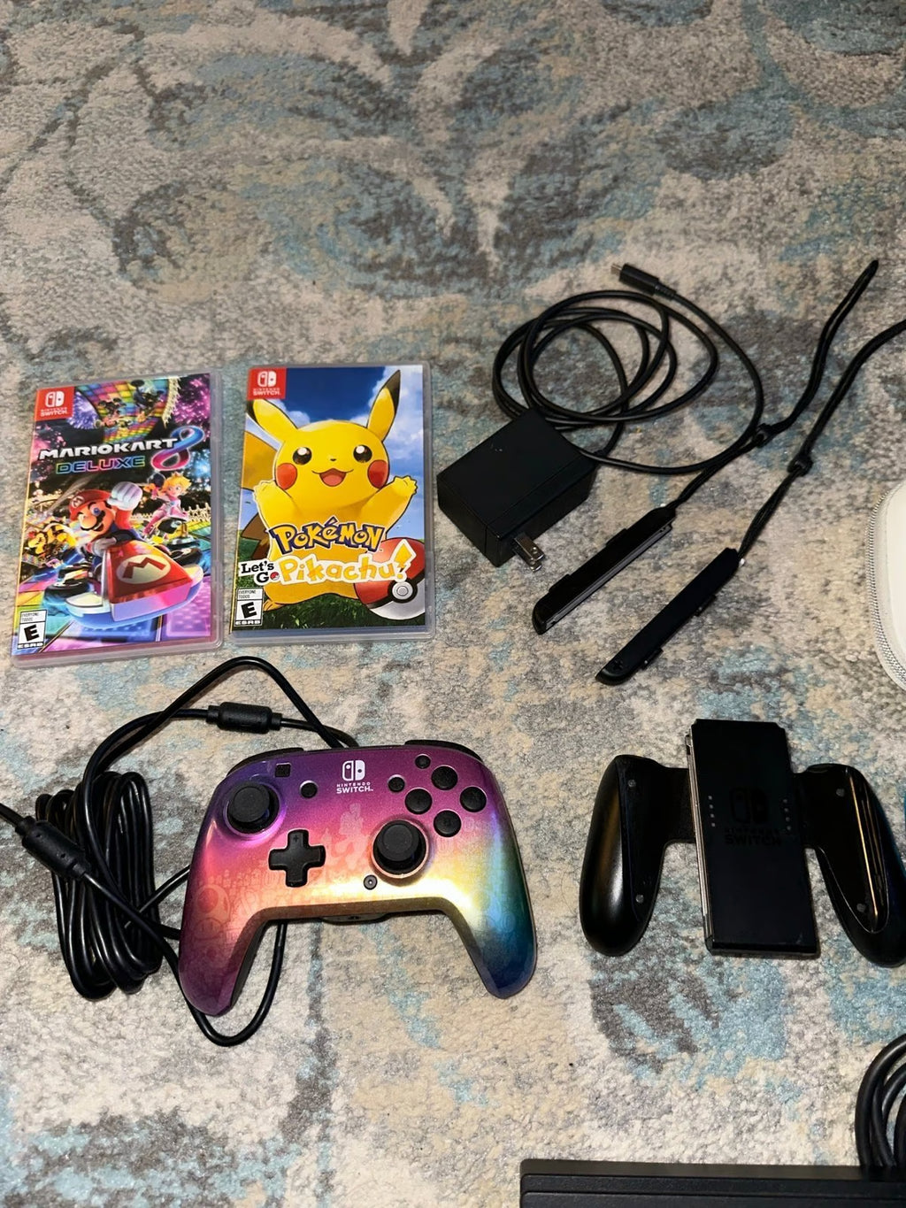 Nintendo Switch Full Set Console Game Controller Case Bundle 1P16