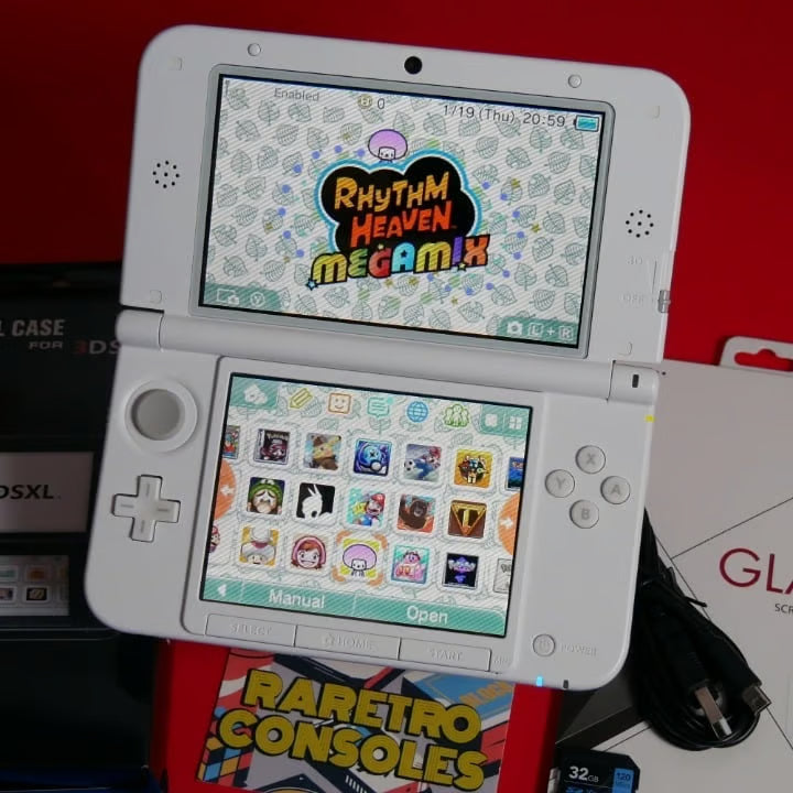 Nintendo 3DS XL Yo kai Watch Jibanyan W/ Charger, Stylus, 60+ Games & More!