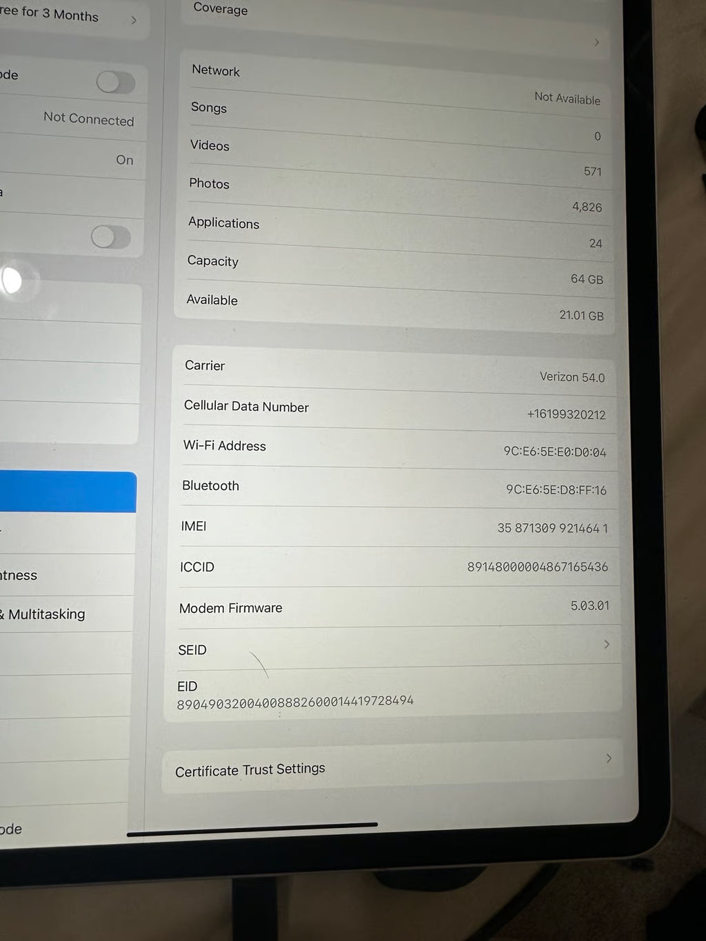 Apple iPad Pro 3rd Generation 7Y88