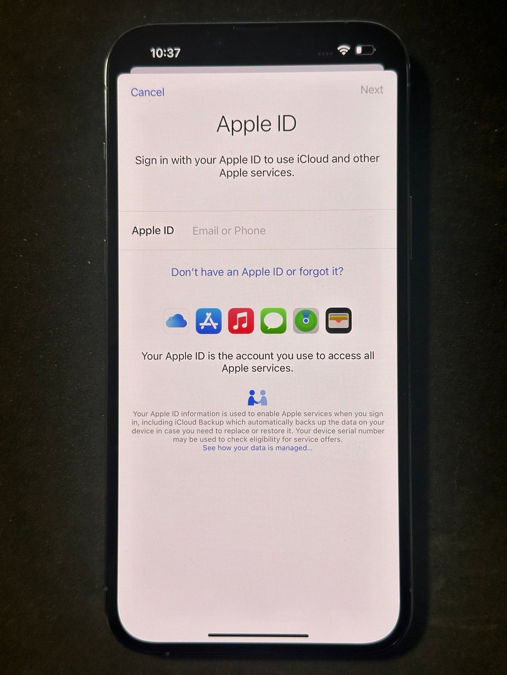 Apple iPhone 13 Pro Max 128 GB in Sierra Blue for Unlocked 9H37