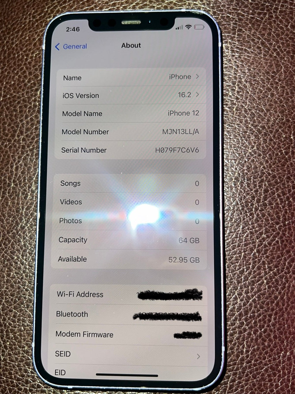 Apple iPhone 12 64 GB in Purple for Unlocked 7C65