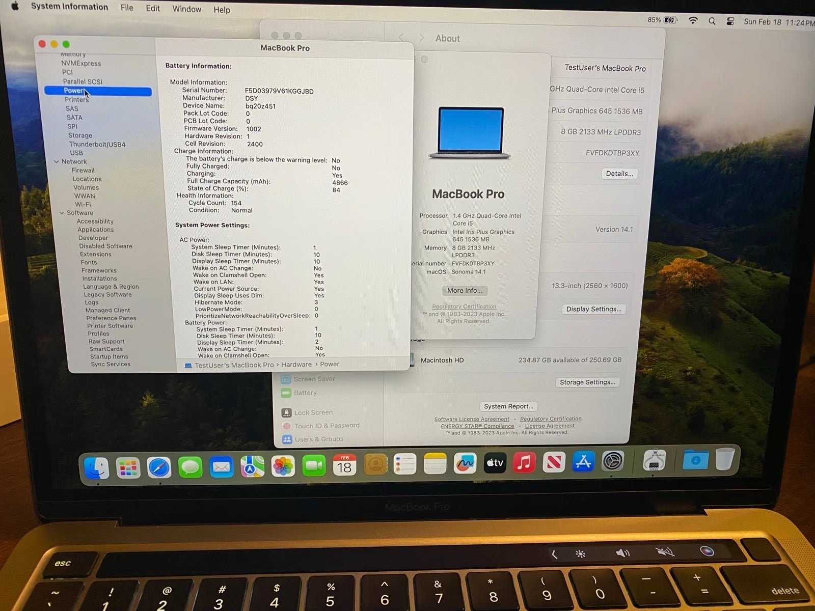 Apple Macbook Pro 13in. 2020 7A36