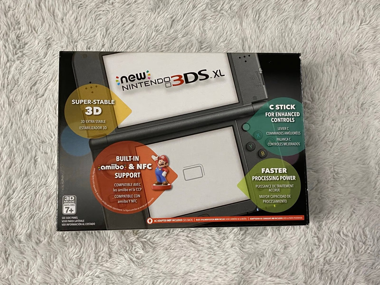 New Nintendo 3ds XL Black Complete In Box Barely Used.