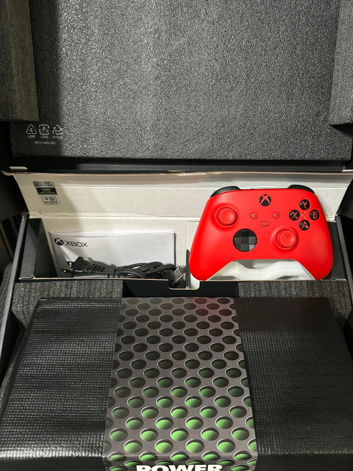 Xbox Series X Console with Red Controller 6D39