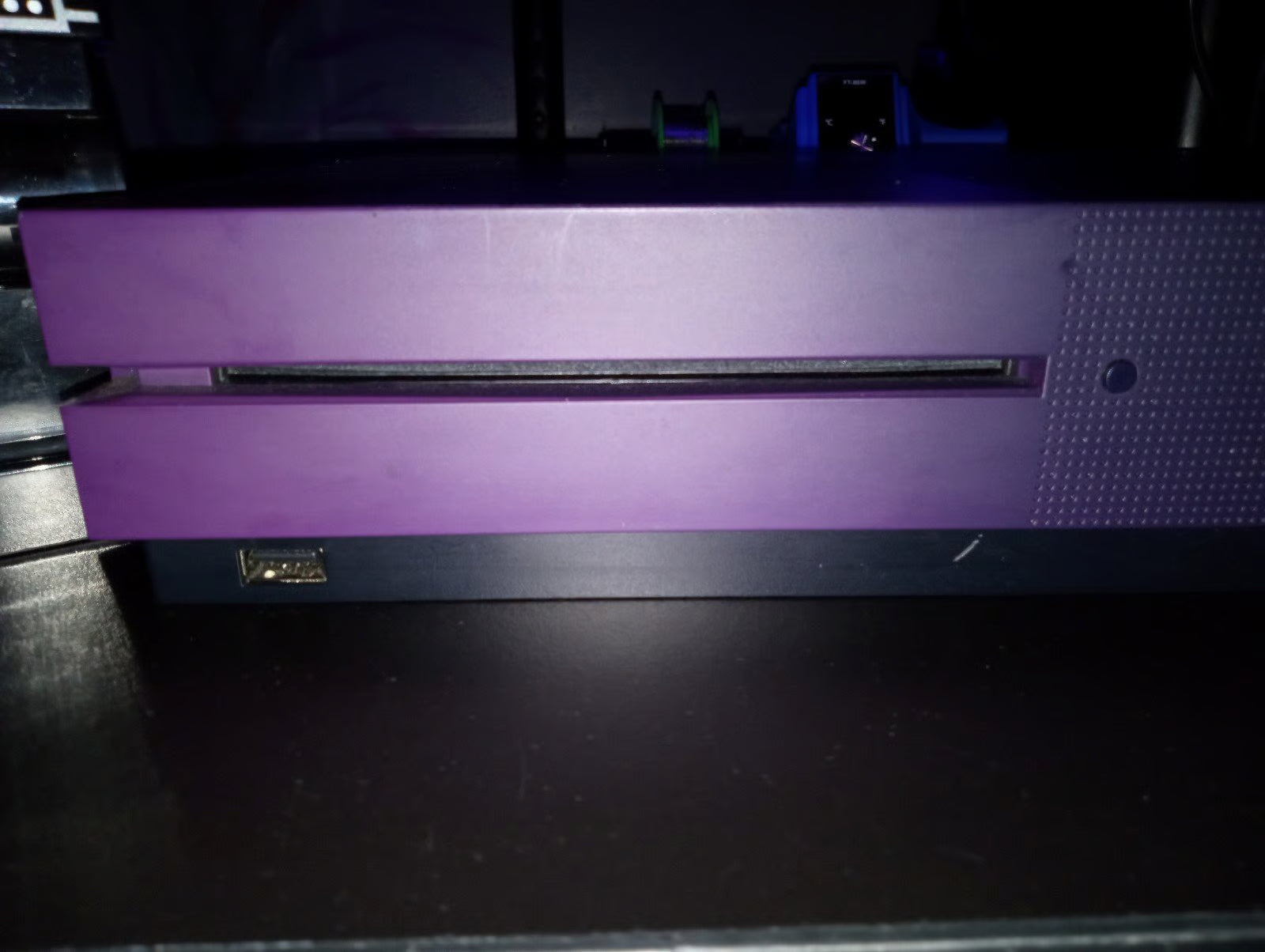 Xbox One S console Purple Fortnite Edition 3D17