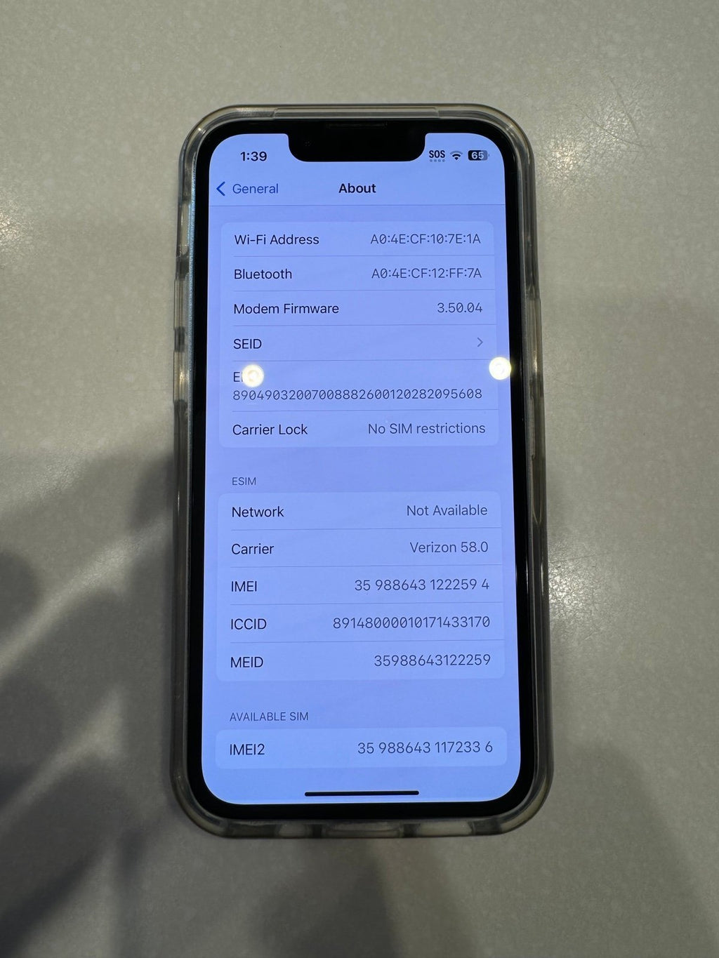 Apple iPhone 13 Mini Midnight (Unlocked) Pristine Condition 2X21