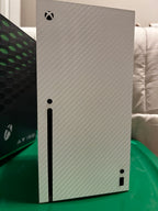 Xbox Series X Console with White Carbon Fiber DBrand Wrap - CIB 5P63