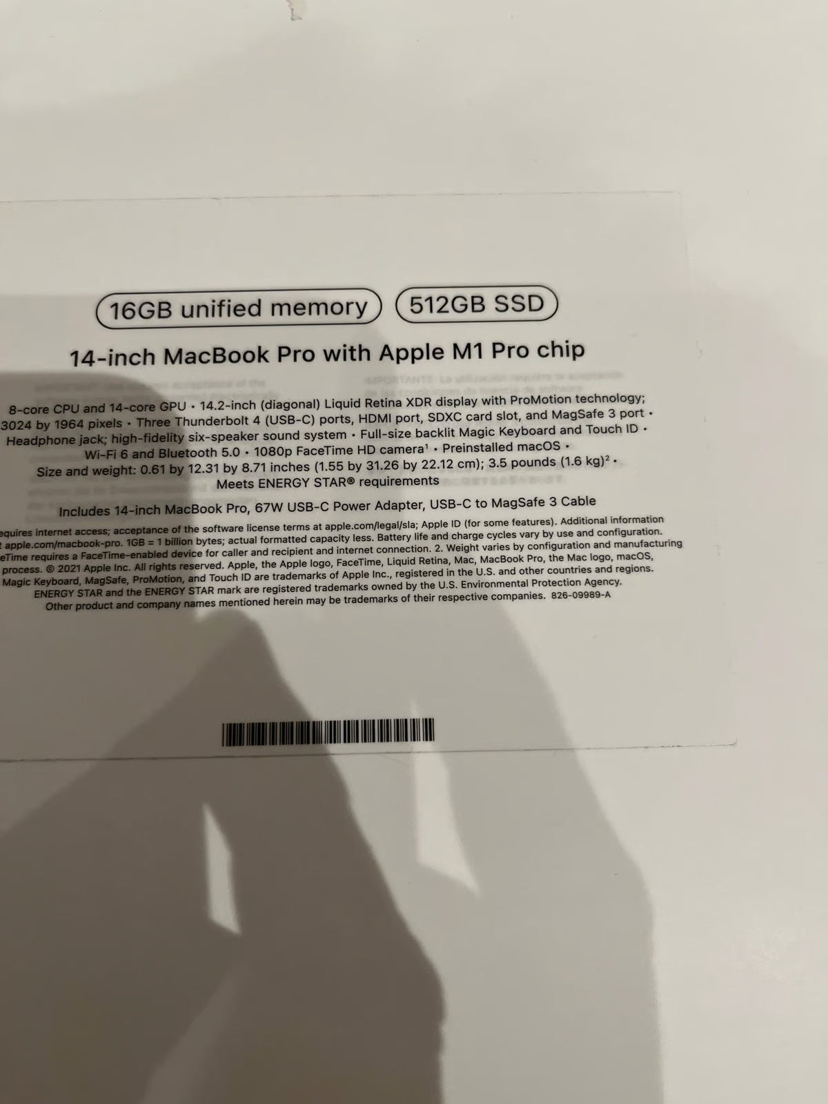 2021 MacBook Pro M1 3A36