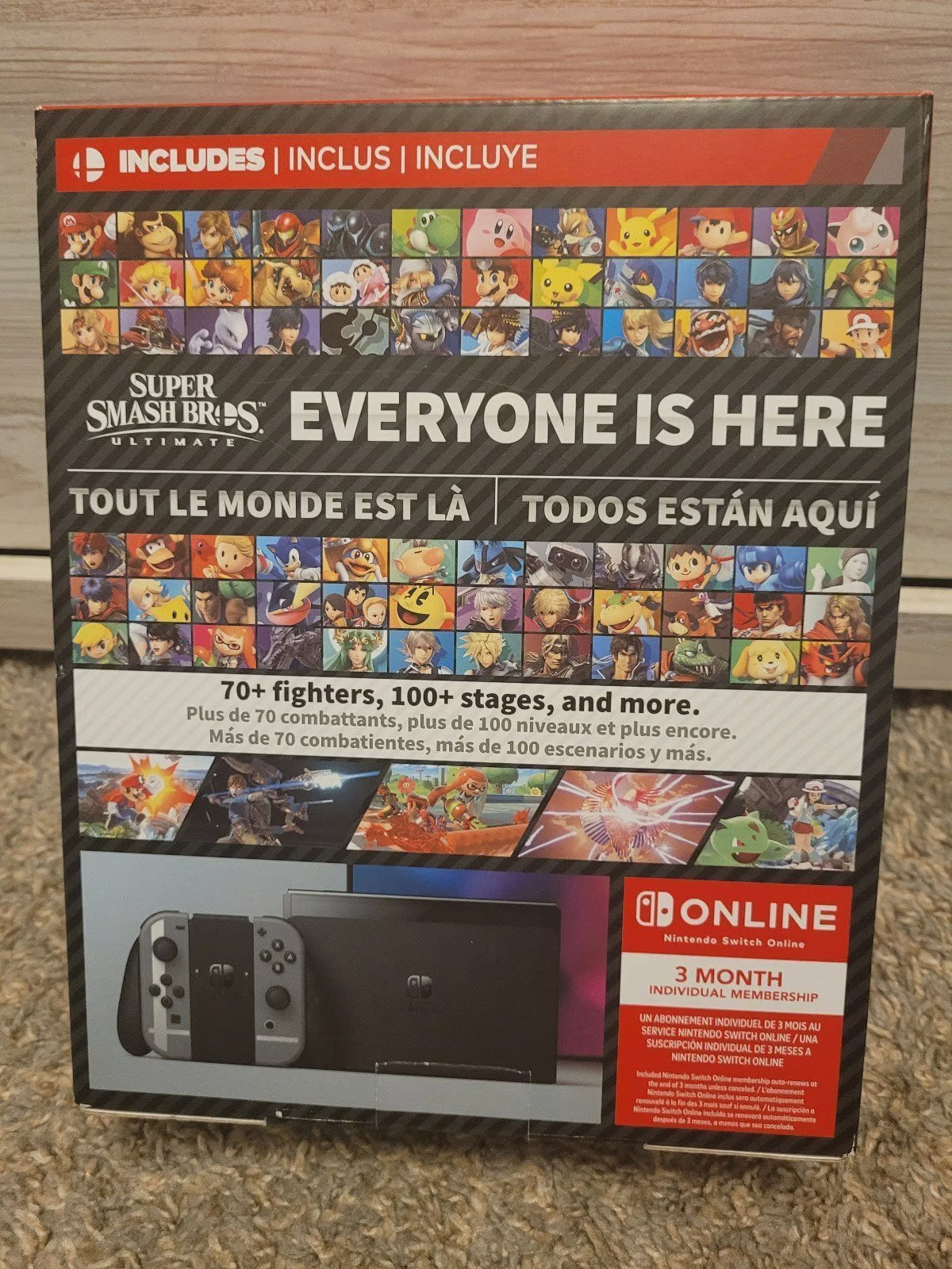 Nintendo Switch OLED Bundle Super Smash Bros Used 5D56