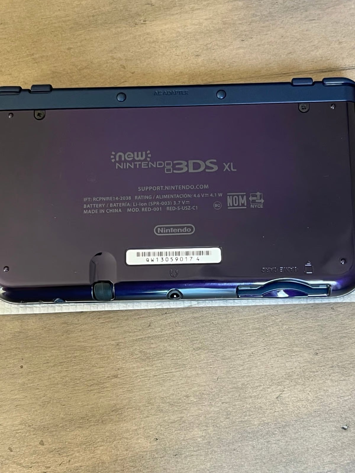 Nintendo 3DS XL Galaxy Edition Handheld System - Purple-Minor Flaw