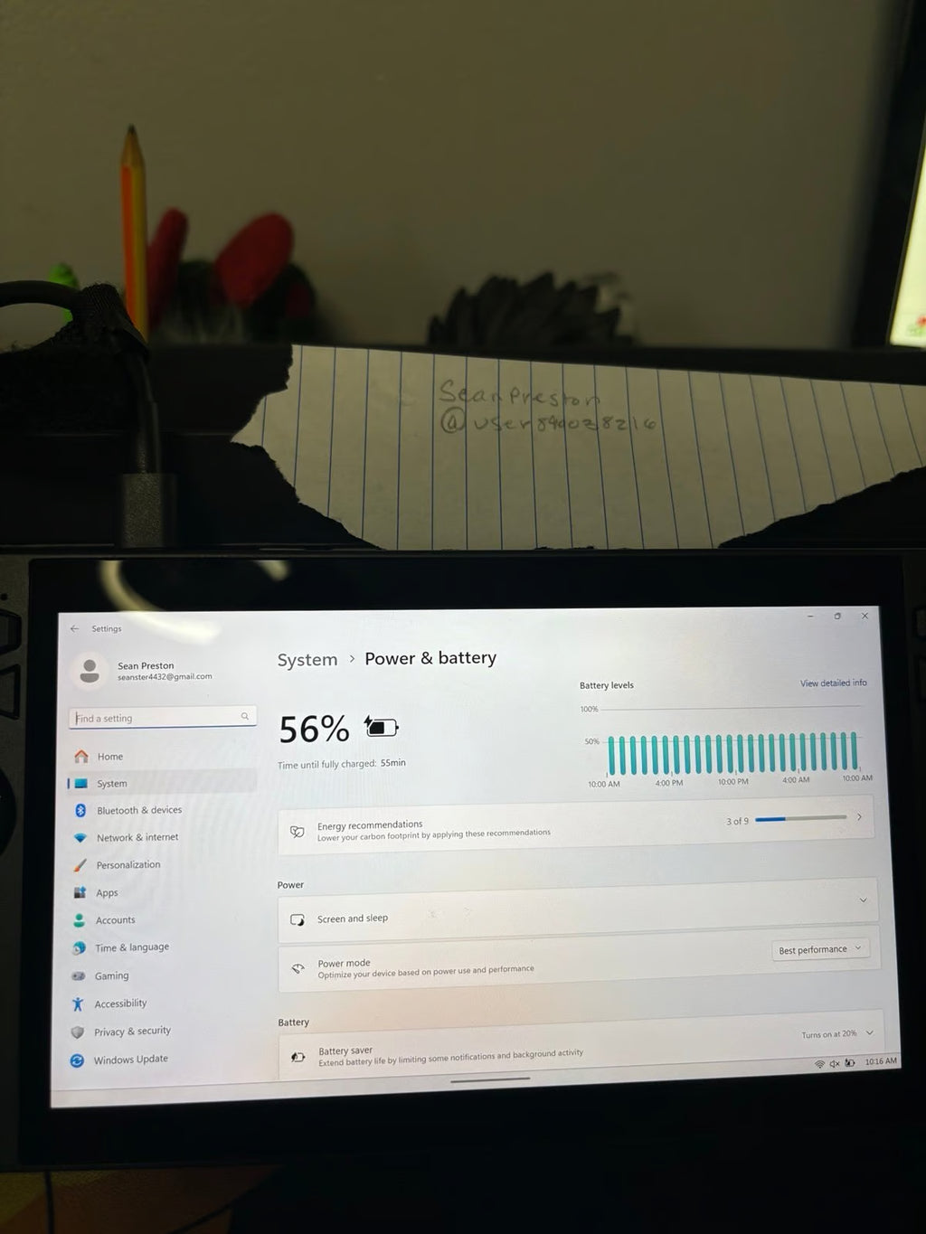 ASUS rog ally x 9P36