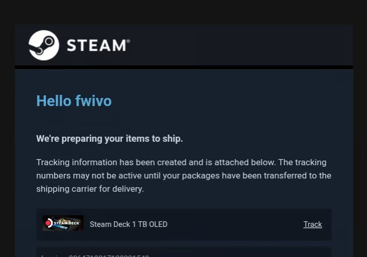 Valve Steam Deck OLED 1TB 6B89