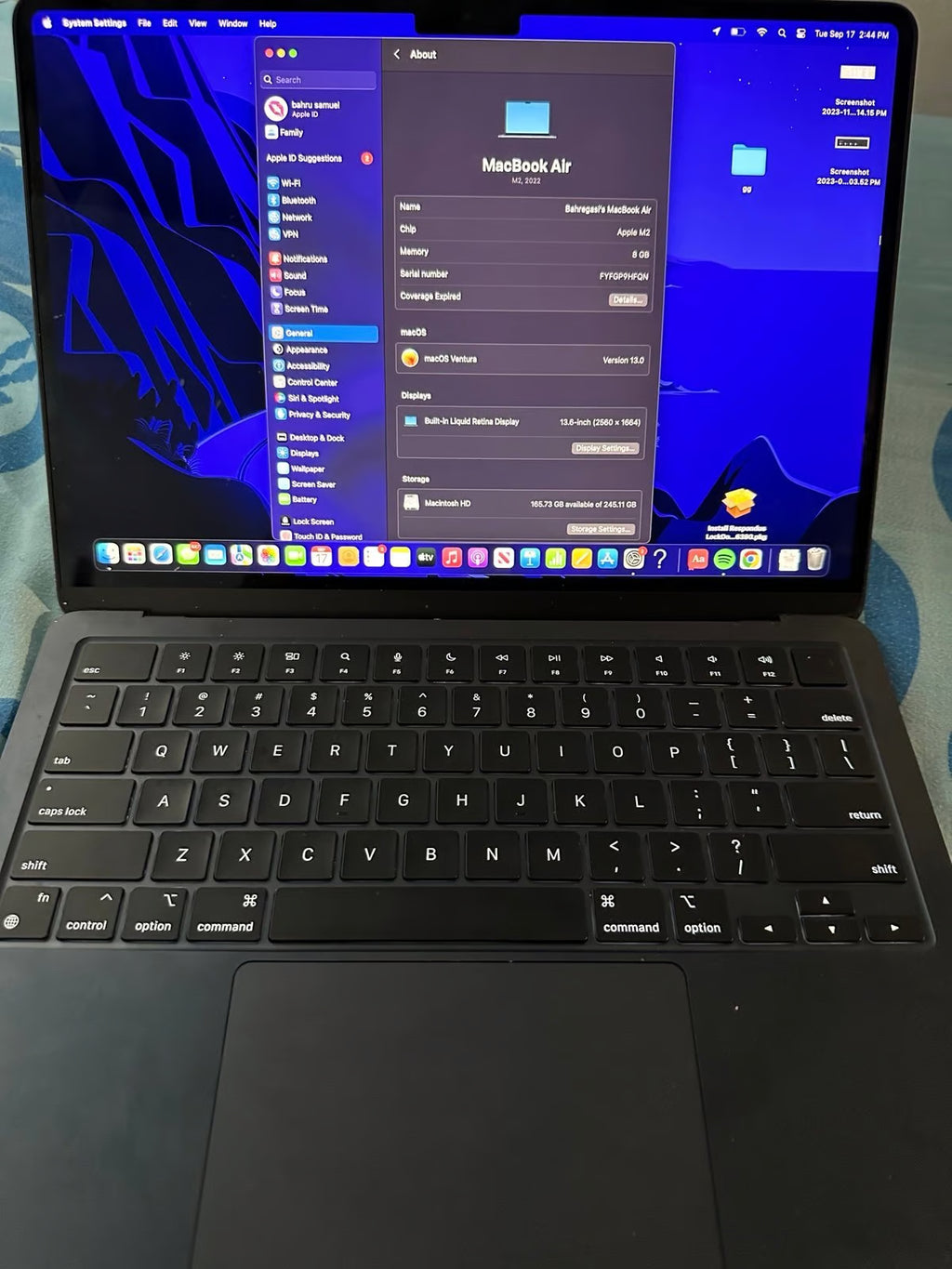 13-inch MacBook Air with M2 chip Midnight 2K59