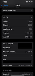 Unlocked Apple iPhone 12 Pro Max 128 GB Silver 1N58