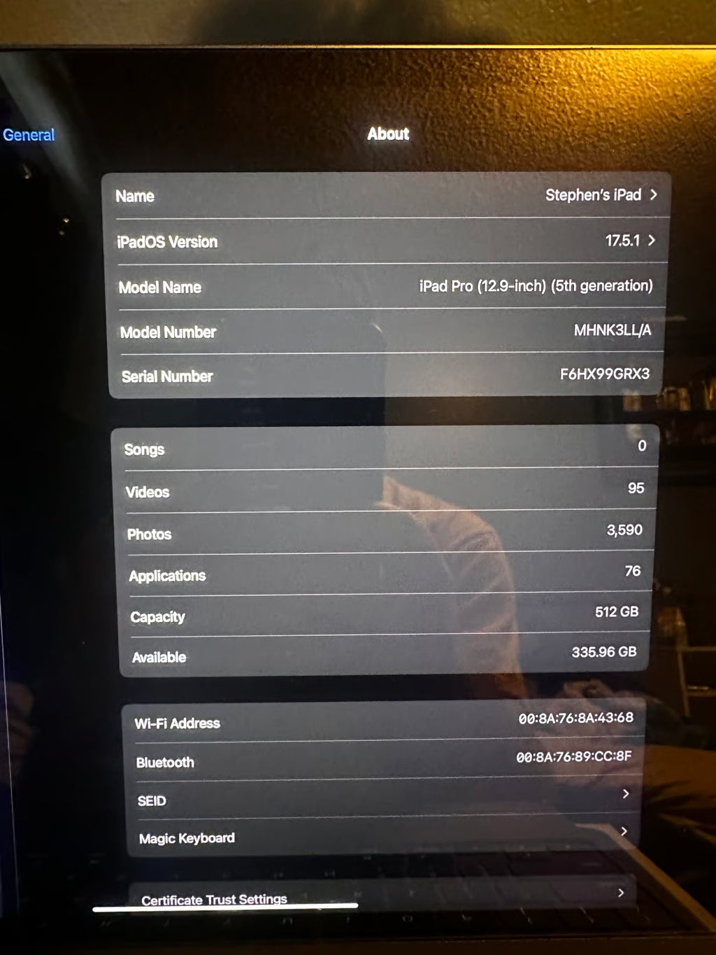 iPad Pro 12.9 5th generation bundle 7D78