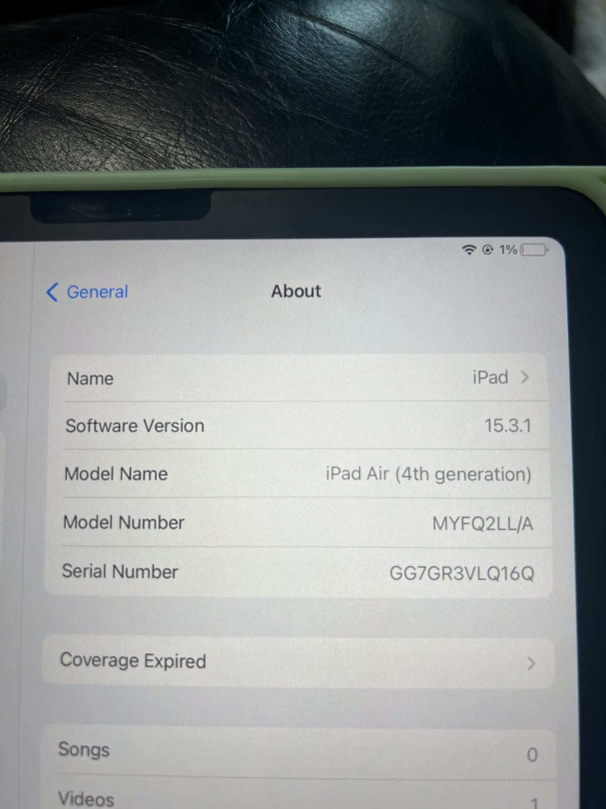 Apple iPad Air 4th Generation 64 GB in Sky Blue 7H75