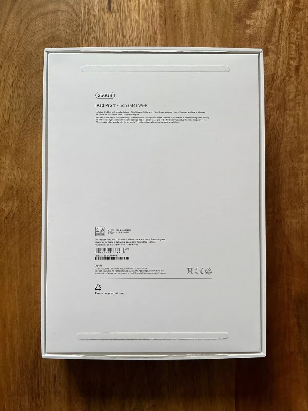 Apple iPad Pro 11"" Wi-Fi 256GB Space Black (M4) **MINT** 6F13