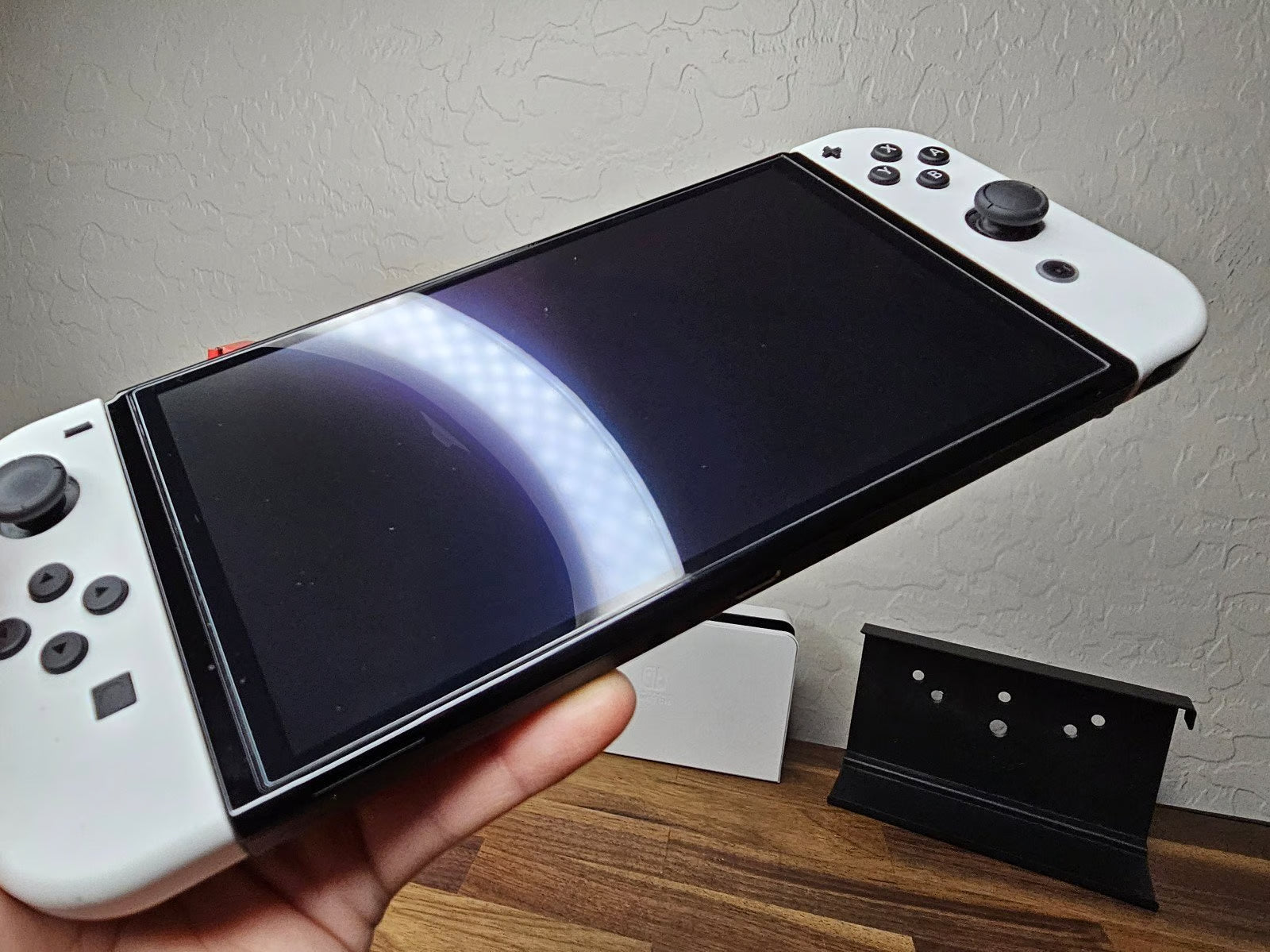 Nintendo Switch OLED 64GB + 128GB SD Handheld Console w/Joy-Con White & 5 Games 7K32