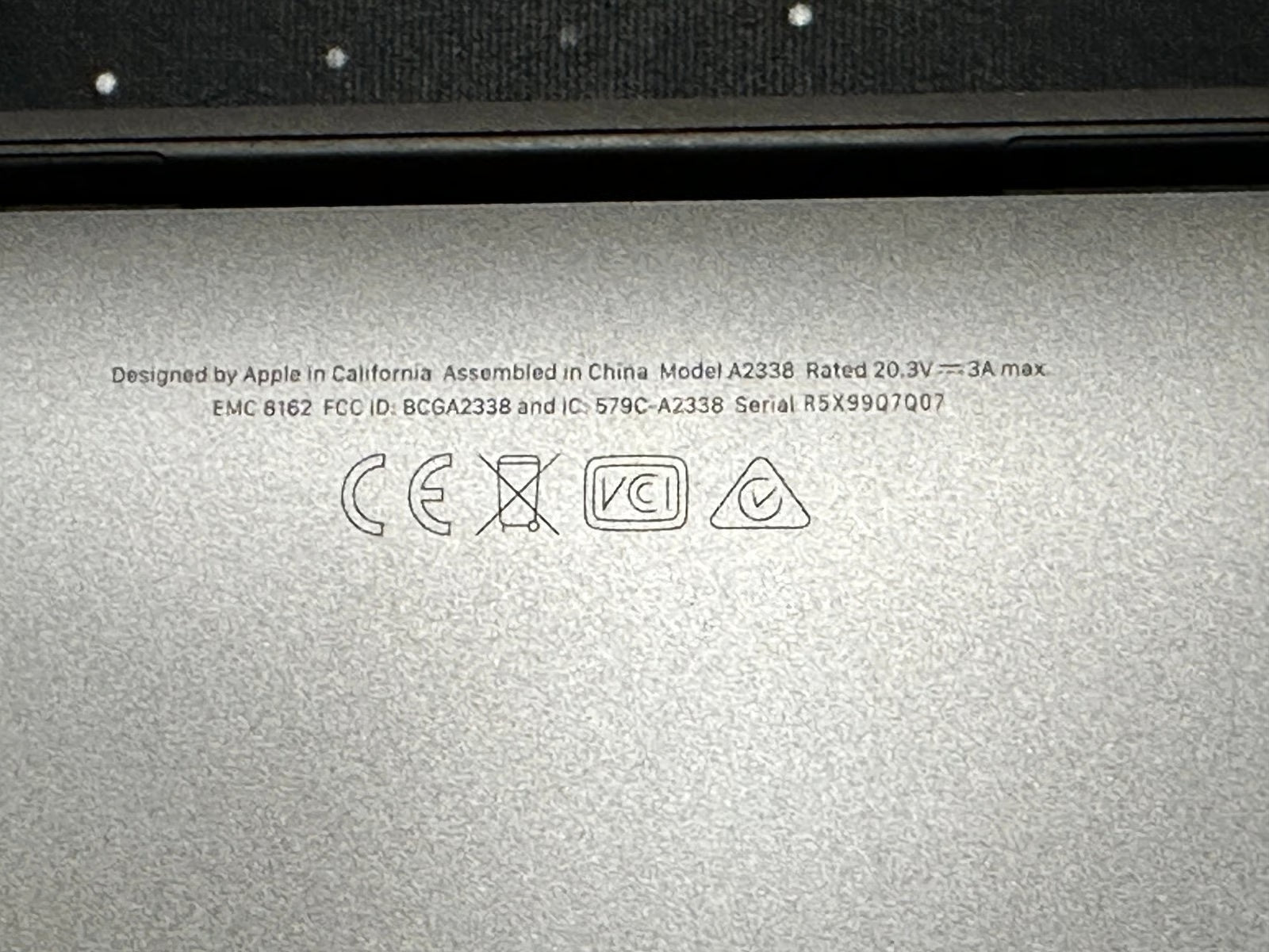 Apple Macbook Pro A2338 13in.  M2 3.49 GHz  256GB SSD 2N69