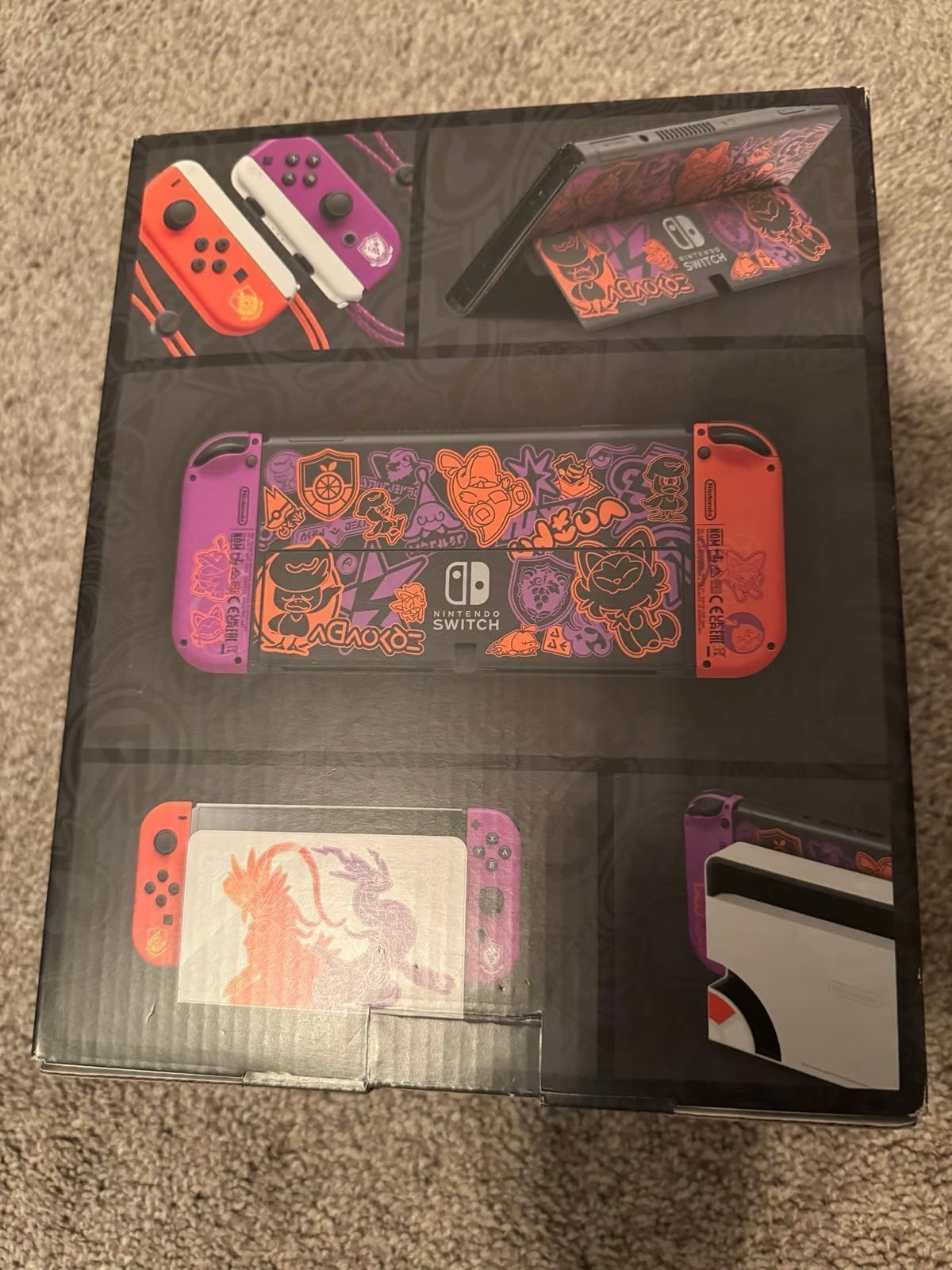 NEW - Nintendo Switch OLED Pokemon Scarlet Violet Edition 9G29