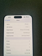 Apple iphone 15 pro max phone unlocked 1H69