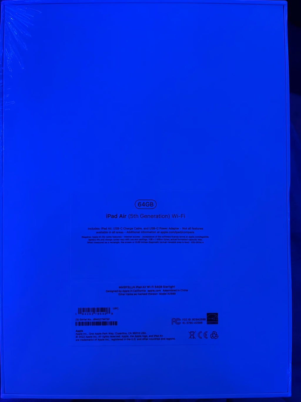 (2022) iPad Air 5 1M96