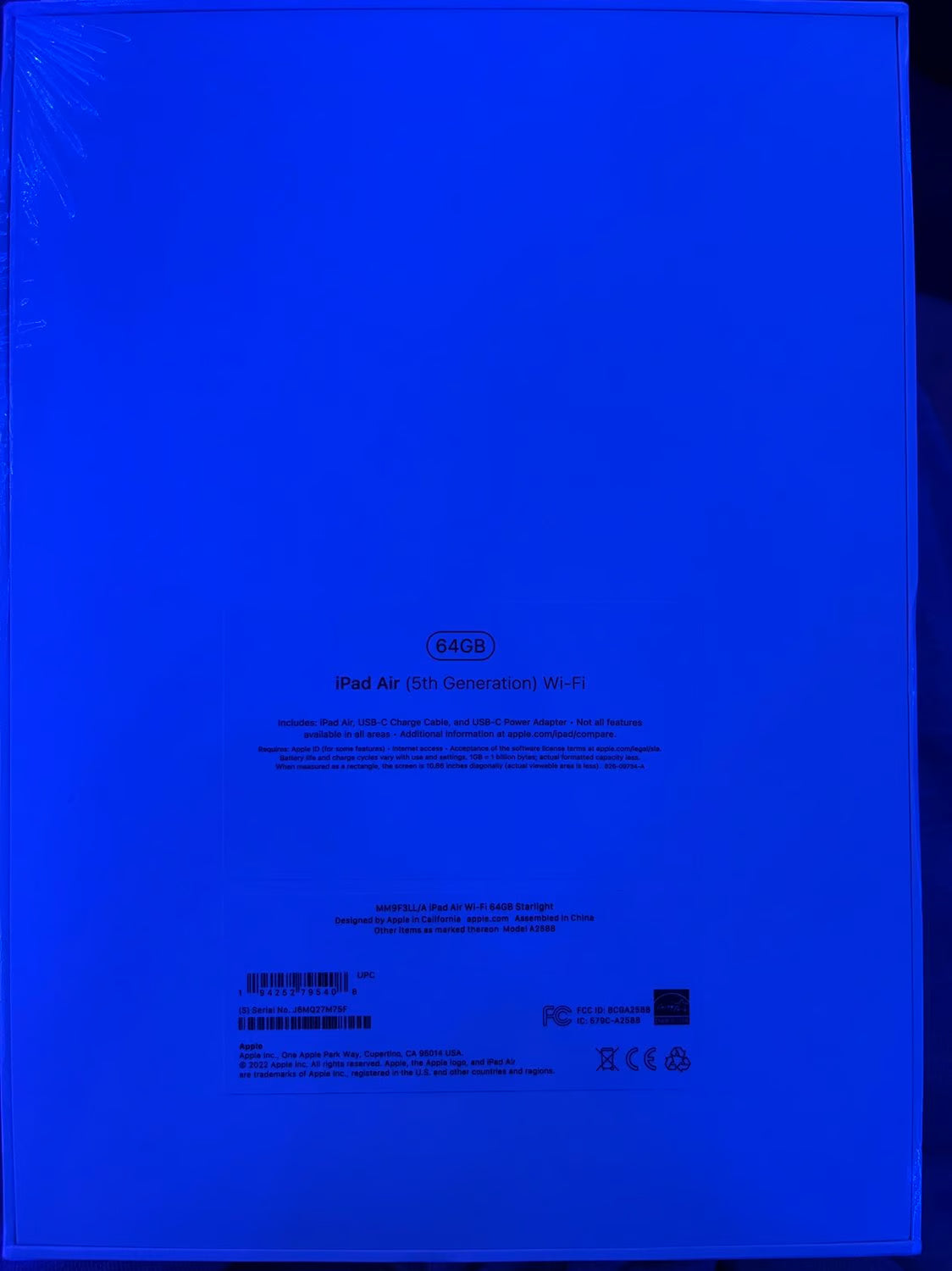 (2022) iPad Air 5 1M96