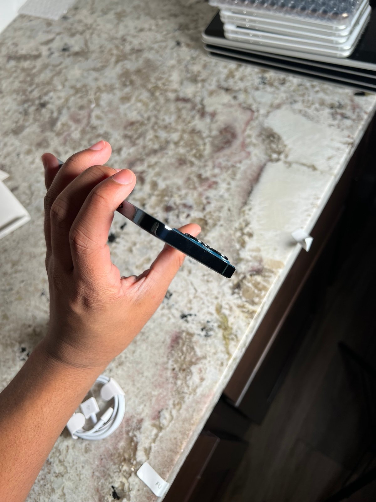 Apple iPhone 12 Pro Max 128 GB in Blue for Unlocked NO FACE ID!! 9V22