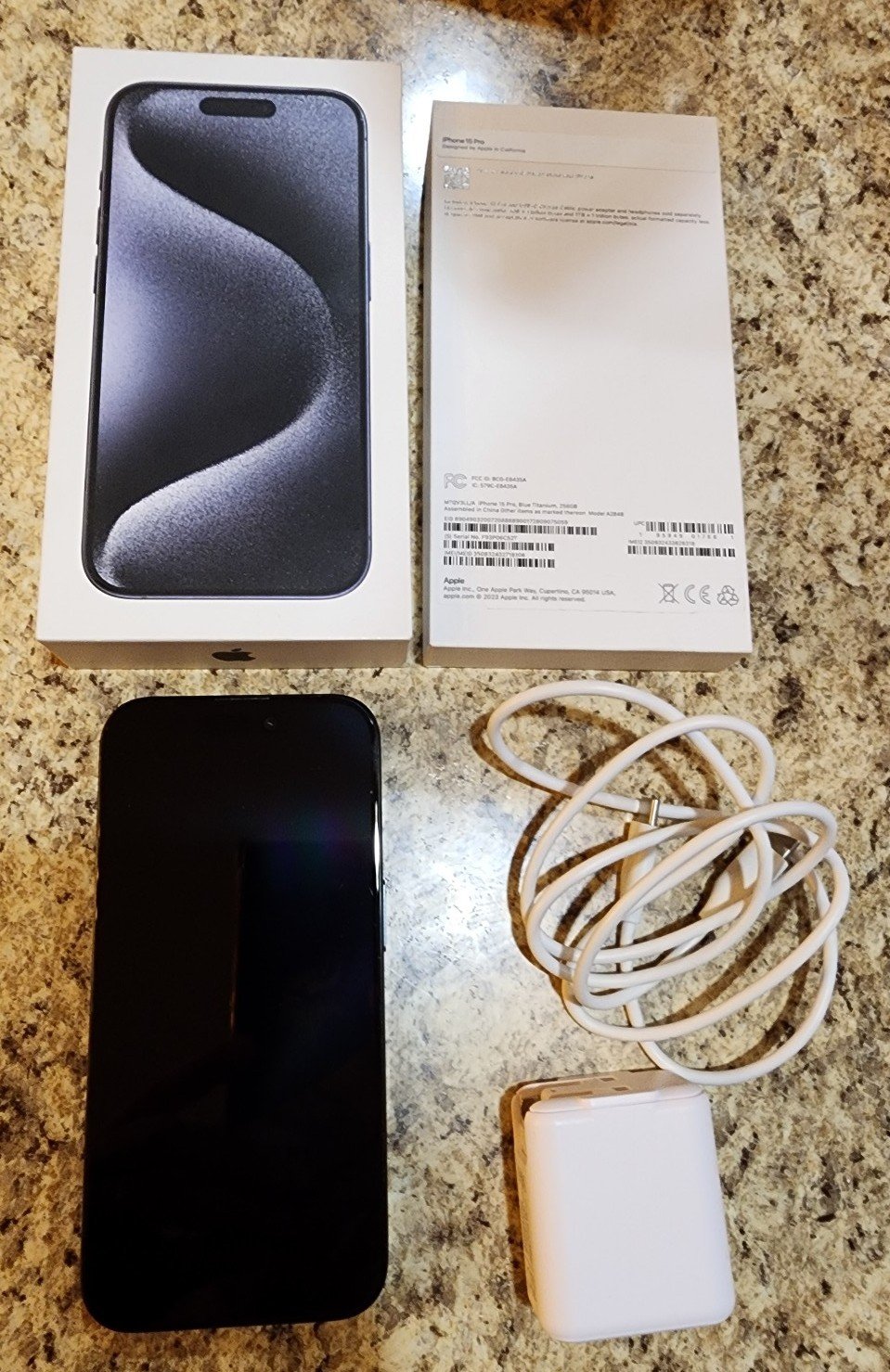 Apple iPhone 15 Pro - 128 GB - Blue Titanium Excellent Unlocked 5B16