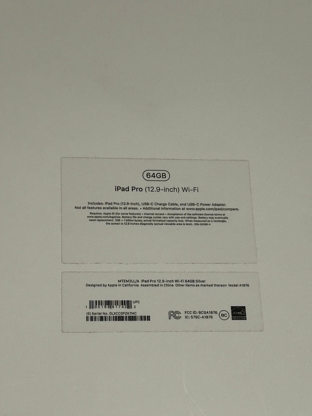 iPad Pro 3rd Gen 12.9 IN *PERFECT CONDITION * 6J19